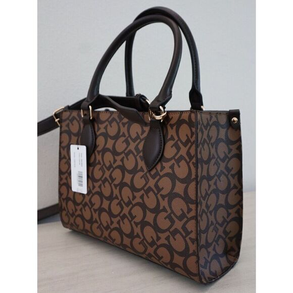 Guess JG916924 Women's Coca PU Leather Castalia Top Handle Crossbody Purse - Picture 12 of 16